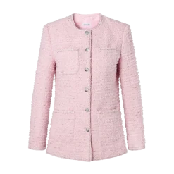 Hot Veronica Virta Elie Tweed Jacket - Pink