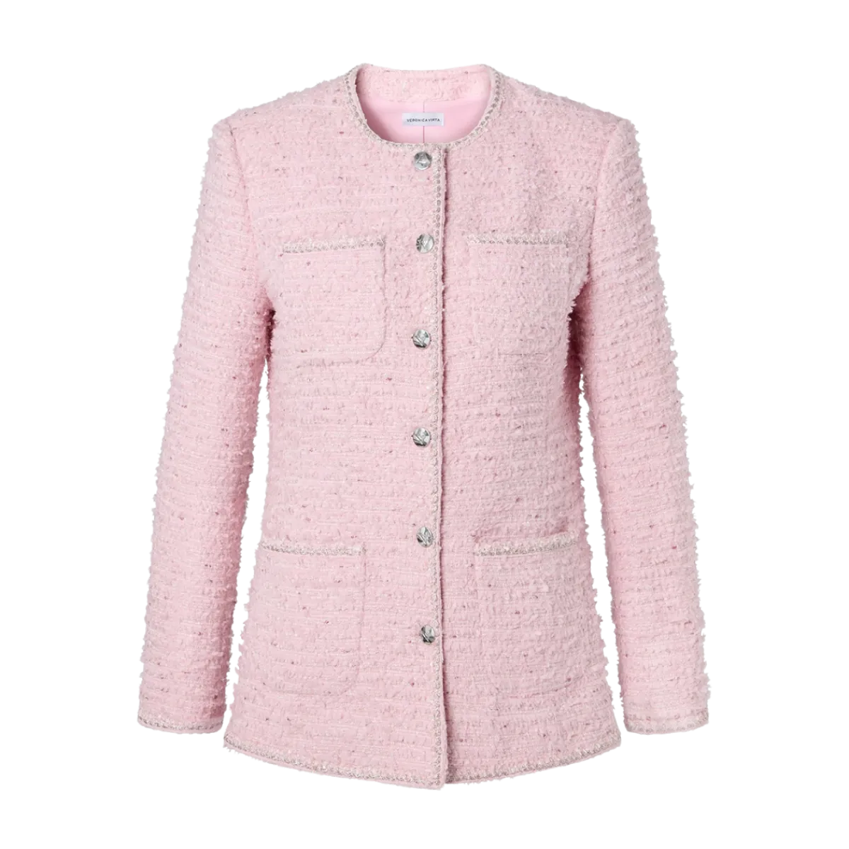 Hot Veronica Virta Elie Tweed Jacket - Pink