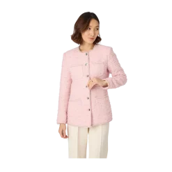 Hot Veronica Virta Elie Tweed Jacket - Pink