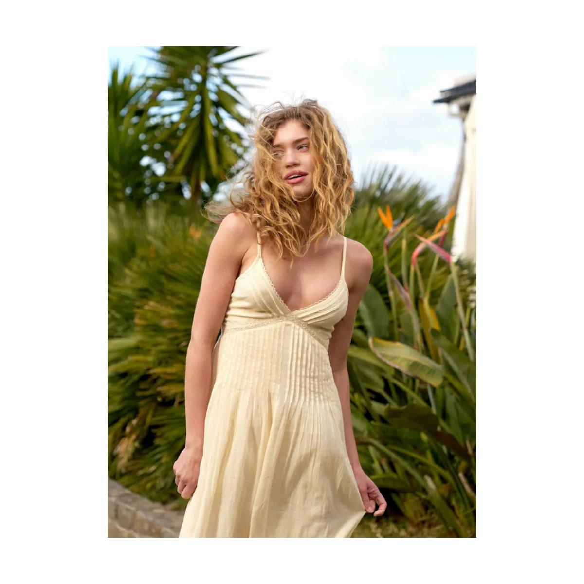 Outlet Neo Noir Elorie S Voile Dress - Butter Yellow