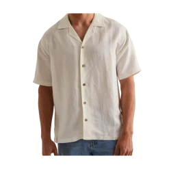 Best Brand Island Elviro Linen / hirt - White