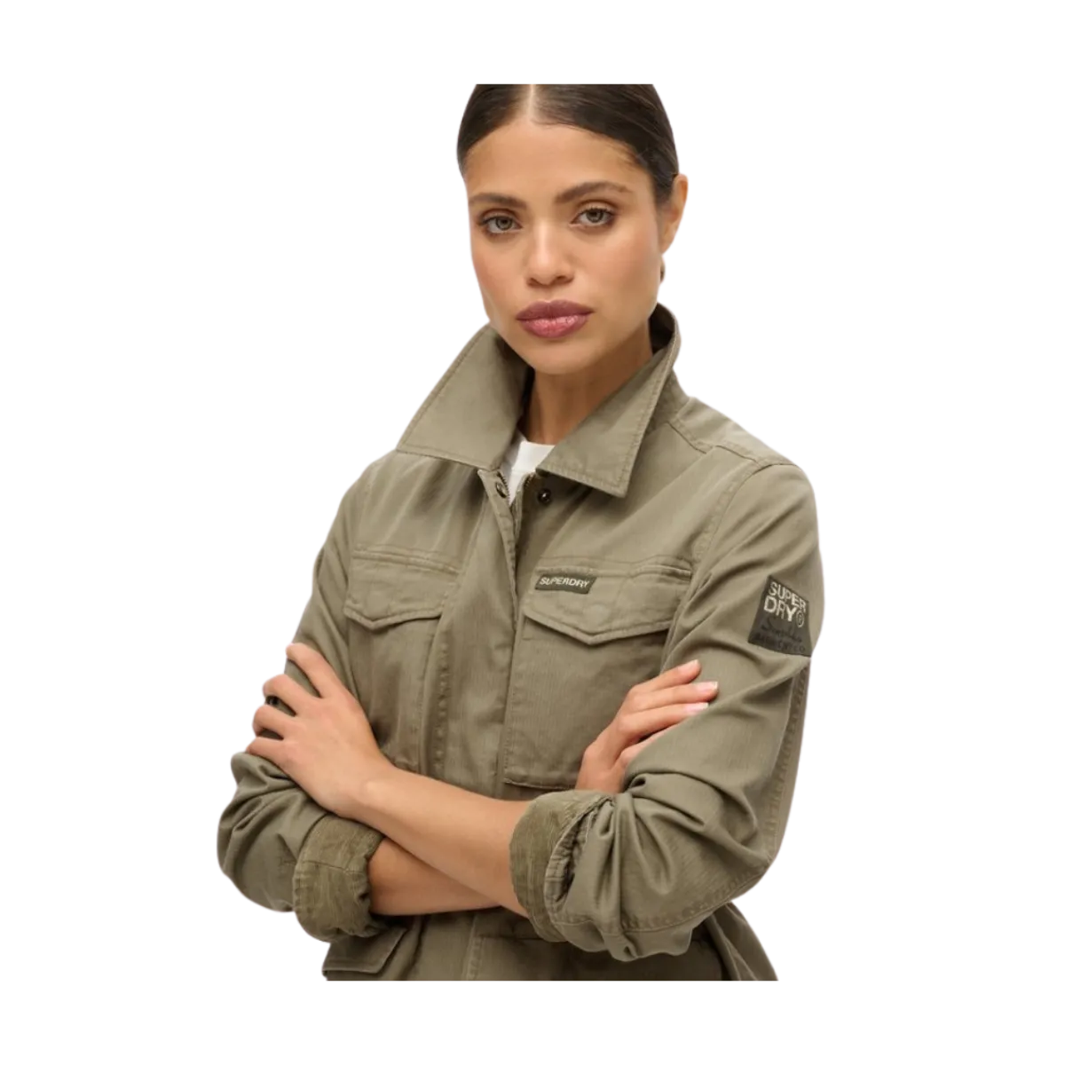 Sale Superdry Ebroidered 65 iitary Jkt - o Khaki