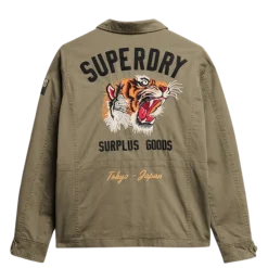 Sale Superdry Ebroidered 65 iitary Jkt - o Khaki