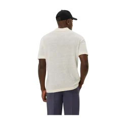 Clearance Les Deux Emmanuel Polo Knit - Ivory