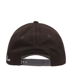 Sale Les Deux Encore Suede Baseball Cap - Turkish Coffee Brown