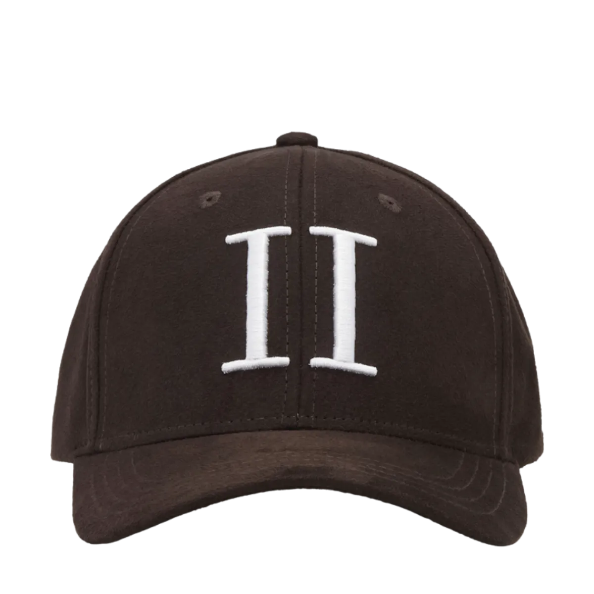 Sale Les Deux Encore Suede Baseball Cap - Turkish Coffee Brown