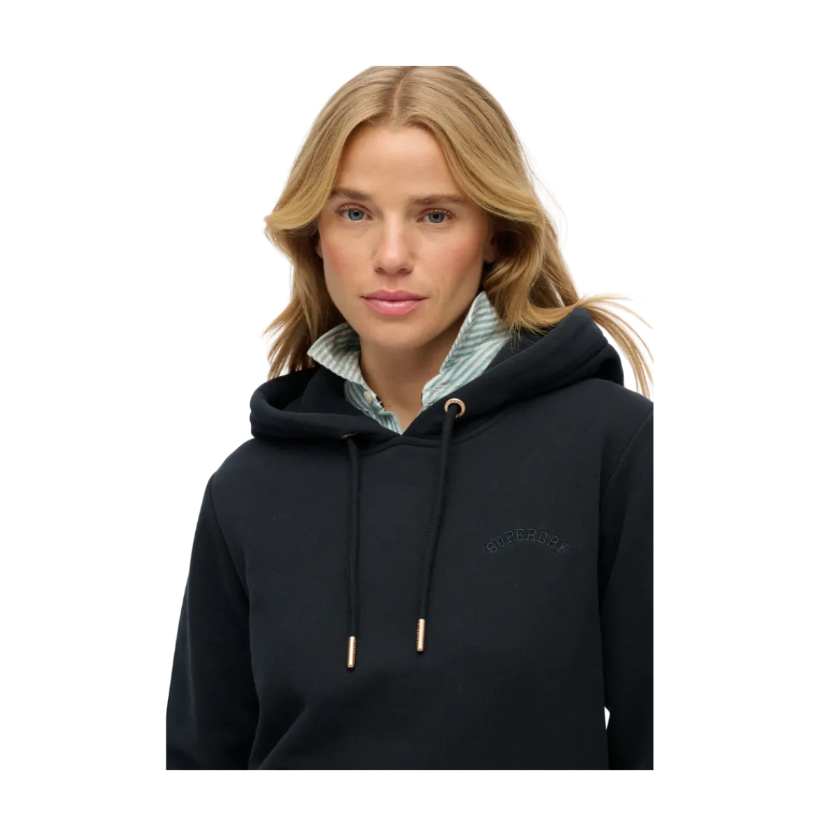 Clearance Superdry Essential Logo Emb Hood Hb - Eclipse Navy
