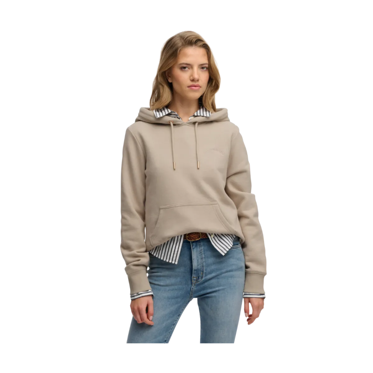 Best Superdry Essential Logo Emb Hood Hb - Feather Grey