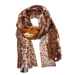 Best Seven/East Estirol Scarf - Brown