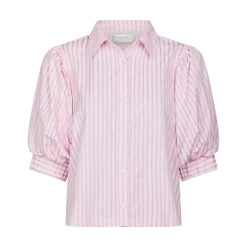 Hot Neo Noir Etta Soft Stripe Stone Shirt - Light Pink