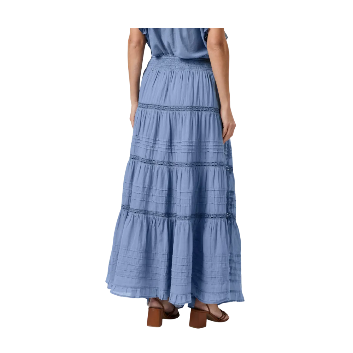Best Neo Noir Felicia S Voile Skirt - Smoke Blue