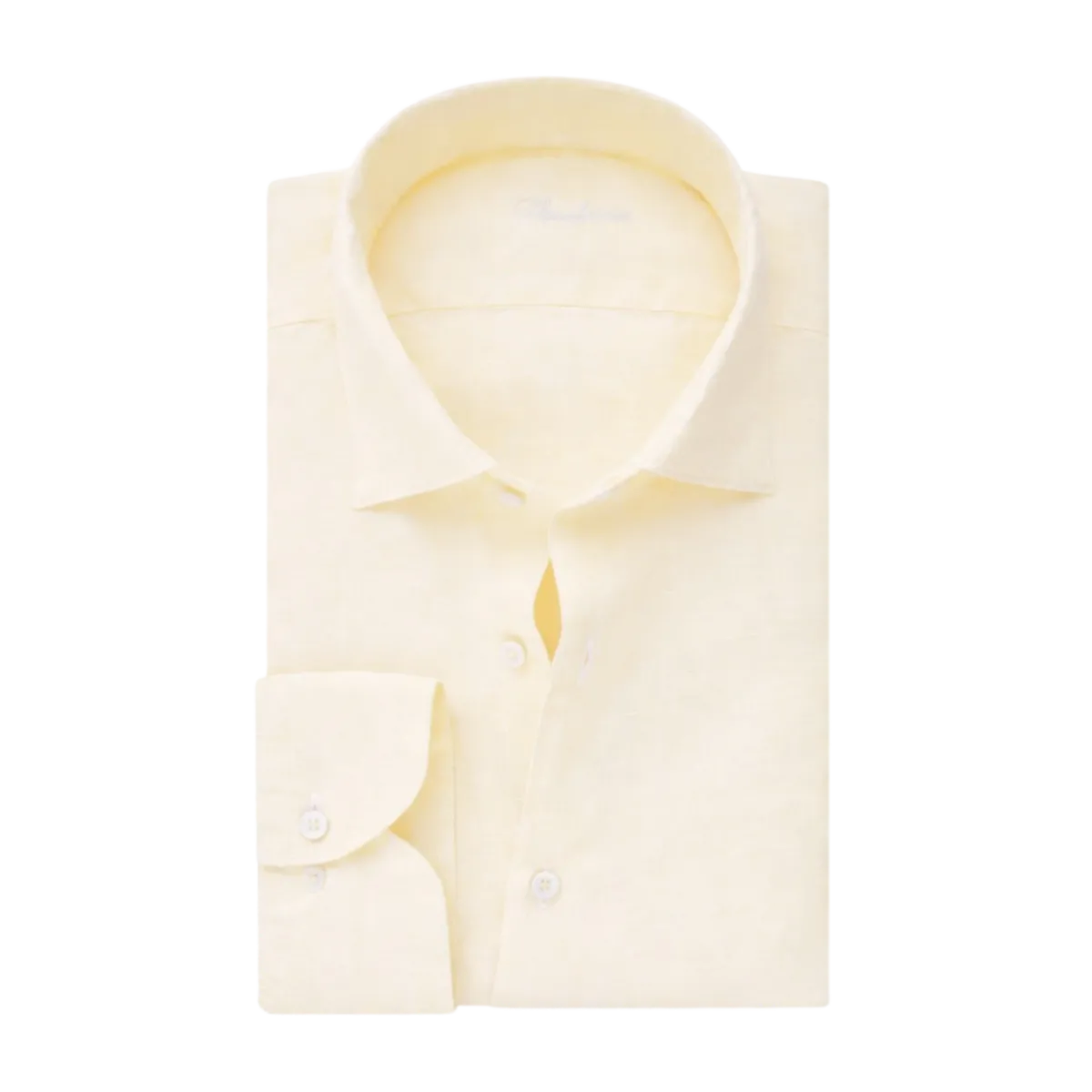 Stenströms Fitted Body C72 RC cuff Casual - Light Yellow