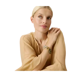 Vanessa Baroni Flat Chain Bracelet - Snow Green