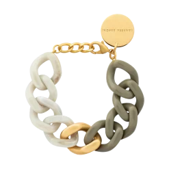Vanessa Baroni Flat Chain Bracelet - Snow Green
