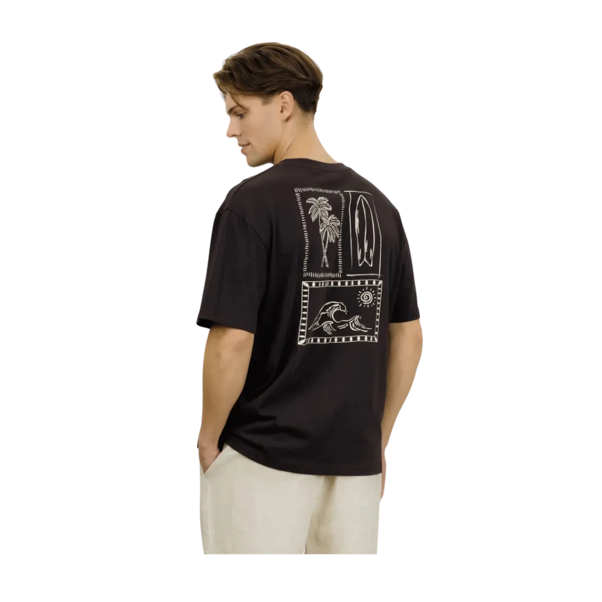 Clearance Urban Pioneers Flavio Tee - Wahed Black urfer