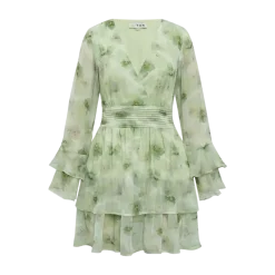 New A View Florella Short Dress - Dusty Green