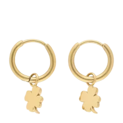 Hot My Jewellery Four-Leaf Clover Earrings - Gold