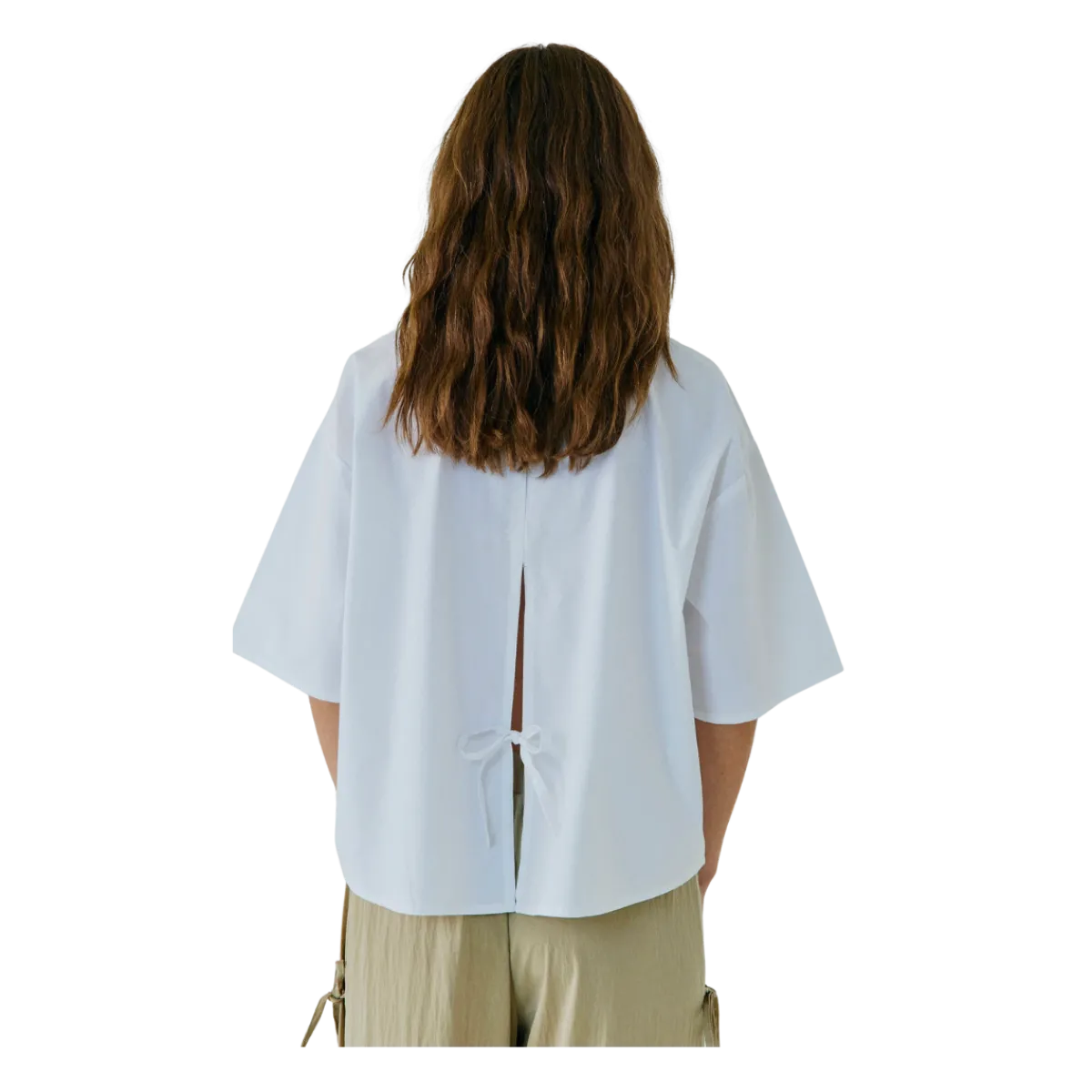 Norr Fraser String Shirt - White