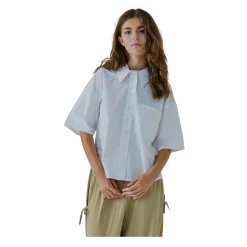 Norr Fraser String Shirt - White