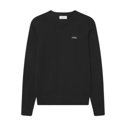 Clearance Les Deux Gary Patch Crewneck Knit - Black