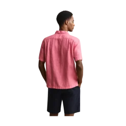 Best Gant Gnt Dyed inen Cap Shirt - Rose Pink