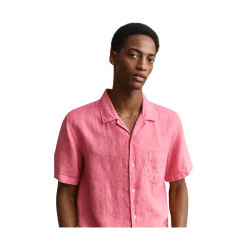 Best Gant Gnt Dyed inen Cap Shirt - Rose Pink