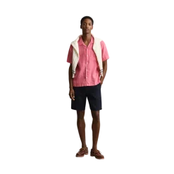 Best Gant Gnt Dyed inen Cap Shirt - Rose Pink