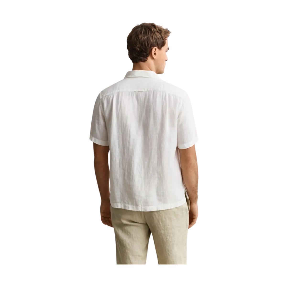 Outlet Gant Gnt Dyed inen Cap Shirt - White