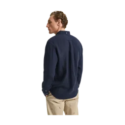 Sale Gant Gmnt Dyed Linen hirt - Evening Blue