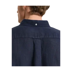 Sale Gant Gmnt Dyed Linen hirt - Evening Blue