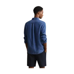 Best Gant Gnt Dyed inen hirt - VINTAGE BUE