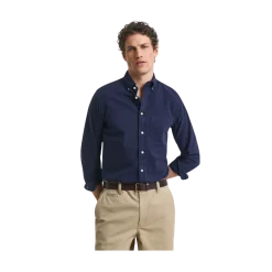 Outlet Gant Gnt Dyed Twill hirt - Evening Blue
