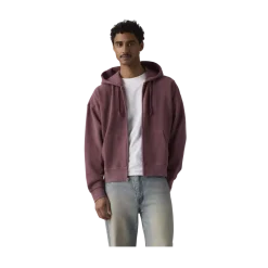 Clearance Levi's Haye Boxy Fu Zip weater - Pot-grunge Roan Rouge