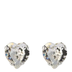 Online Caroline Svedbom Heart Earrings Rhodium - Crystal