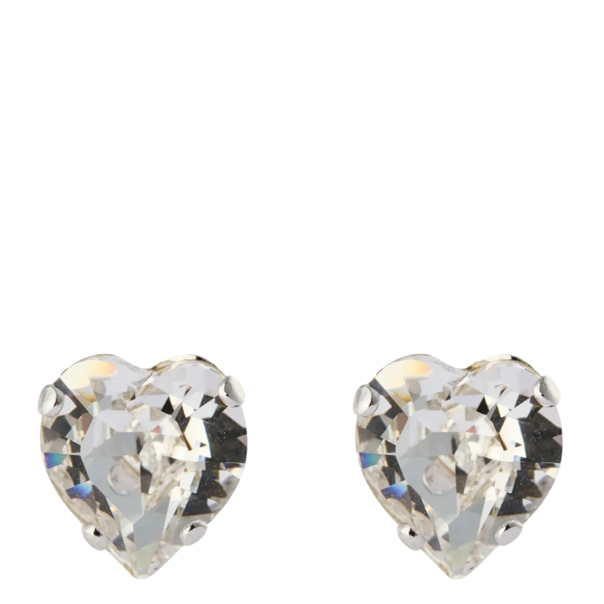 Online Caroline Svedbom Heart Earrings Rhodium - Crystal
