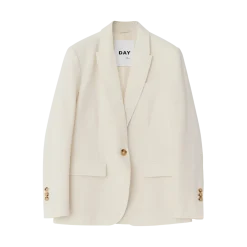 Discount Day Birger et Mikkelsen Hector Classic Gabardine Blazer - Ivory Shade