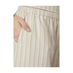 Clearance Neo Noir Heifa Linen Stripe Pants - Sand