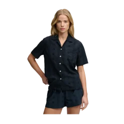 Best Superdry Heritage Broderie S/S Shirt - Eclipse Navy