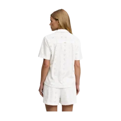 Best Superdry Heritage Broderie S/S Shirt - Off White