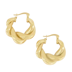 New My Jewellery Iconic twisted pattern earrings - Gold