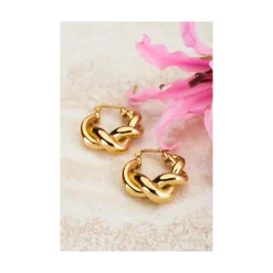 New My Jewellery Iconic twisted pattern earrings - Gold