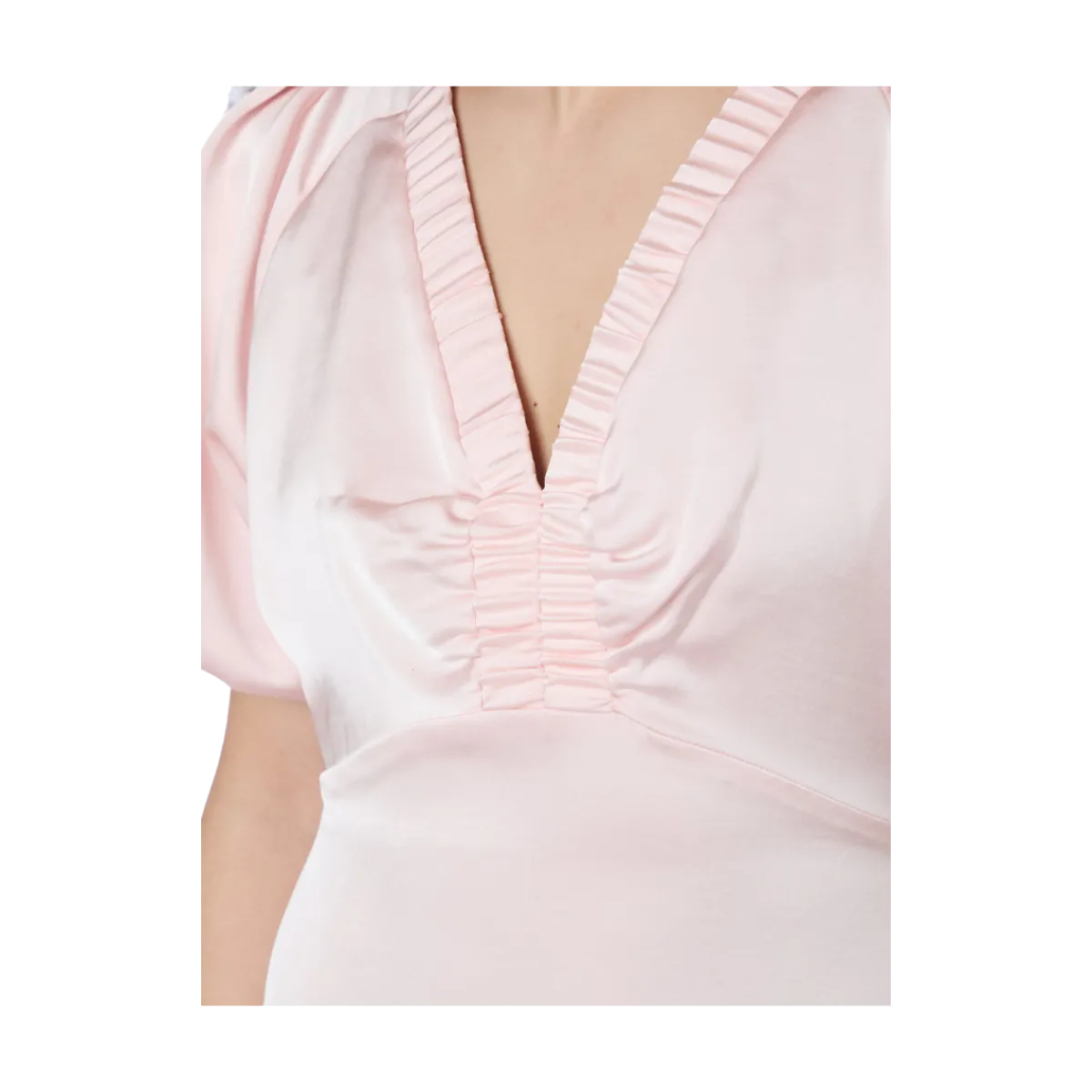 New Neo Noir Illana Heavy Sateen Dress - Light Pink