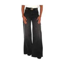 Sale Hést Irina Wide Leg - Medium Wash Black Denim