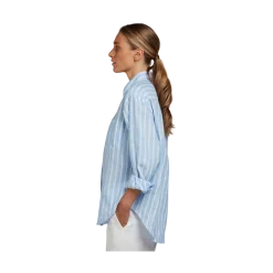 Outlet Stenströms Jackie Shirt - Blue Stripe