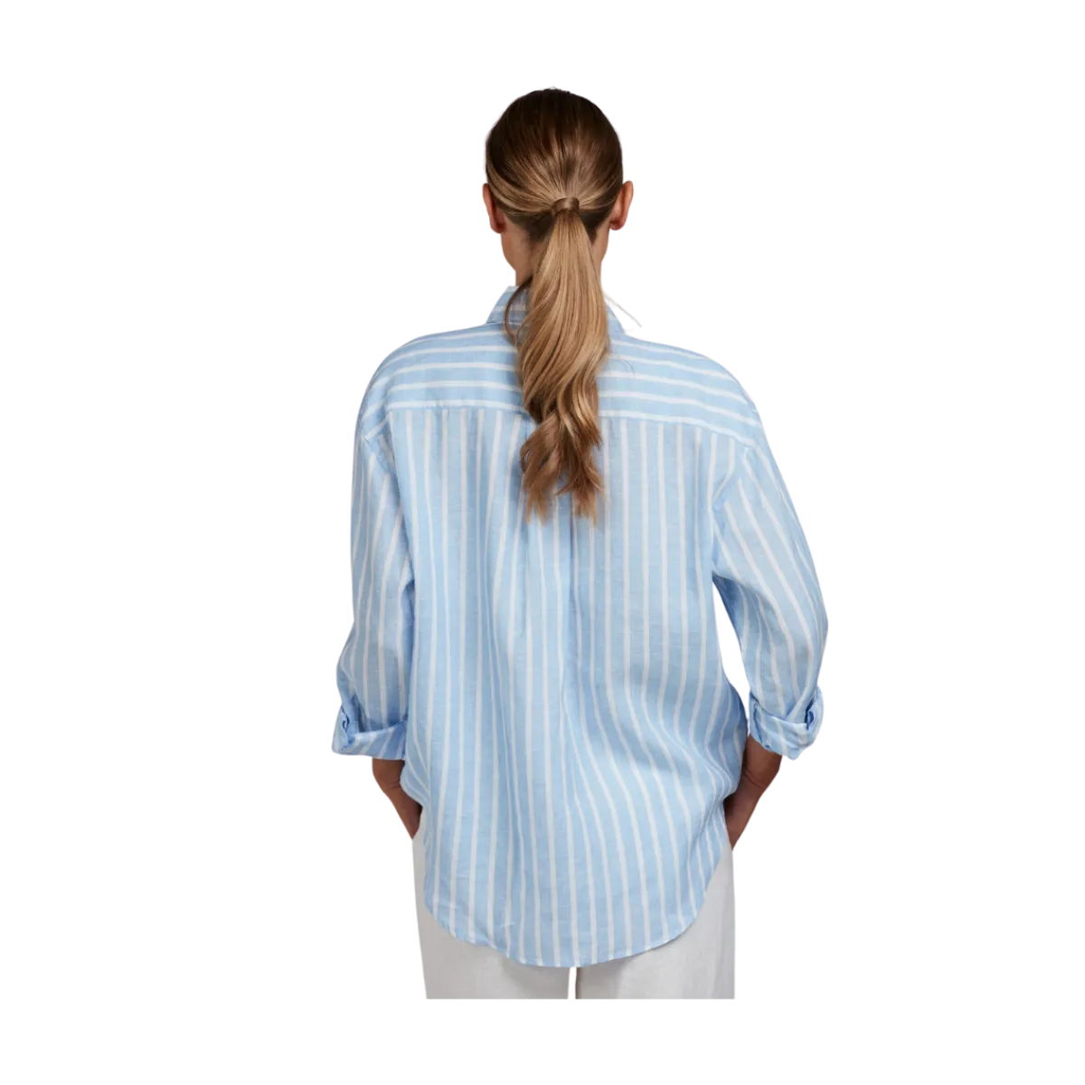Outlet Stenströms Jackie Shirt - Blue Stripe