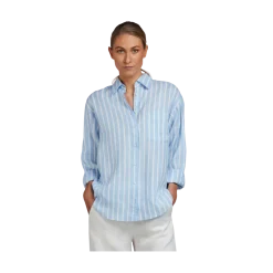Outlet Stenströms Jackie Shirt - Blue Stripe