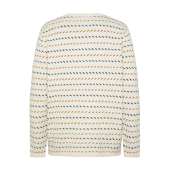 Online Knowledge Cotton Apparel Jacquard Knit - Egret