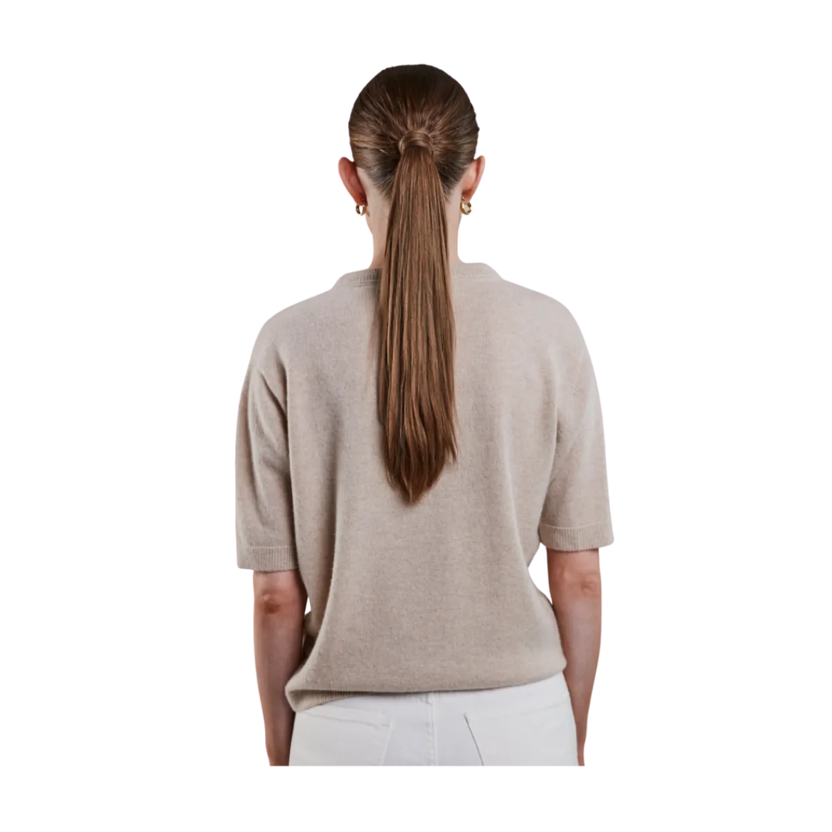 Best Stenströms Janet Short Sleeve Knit - Beige