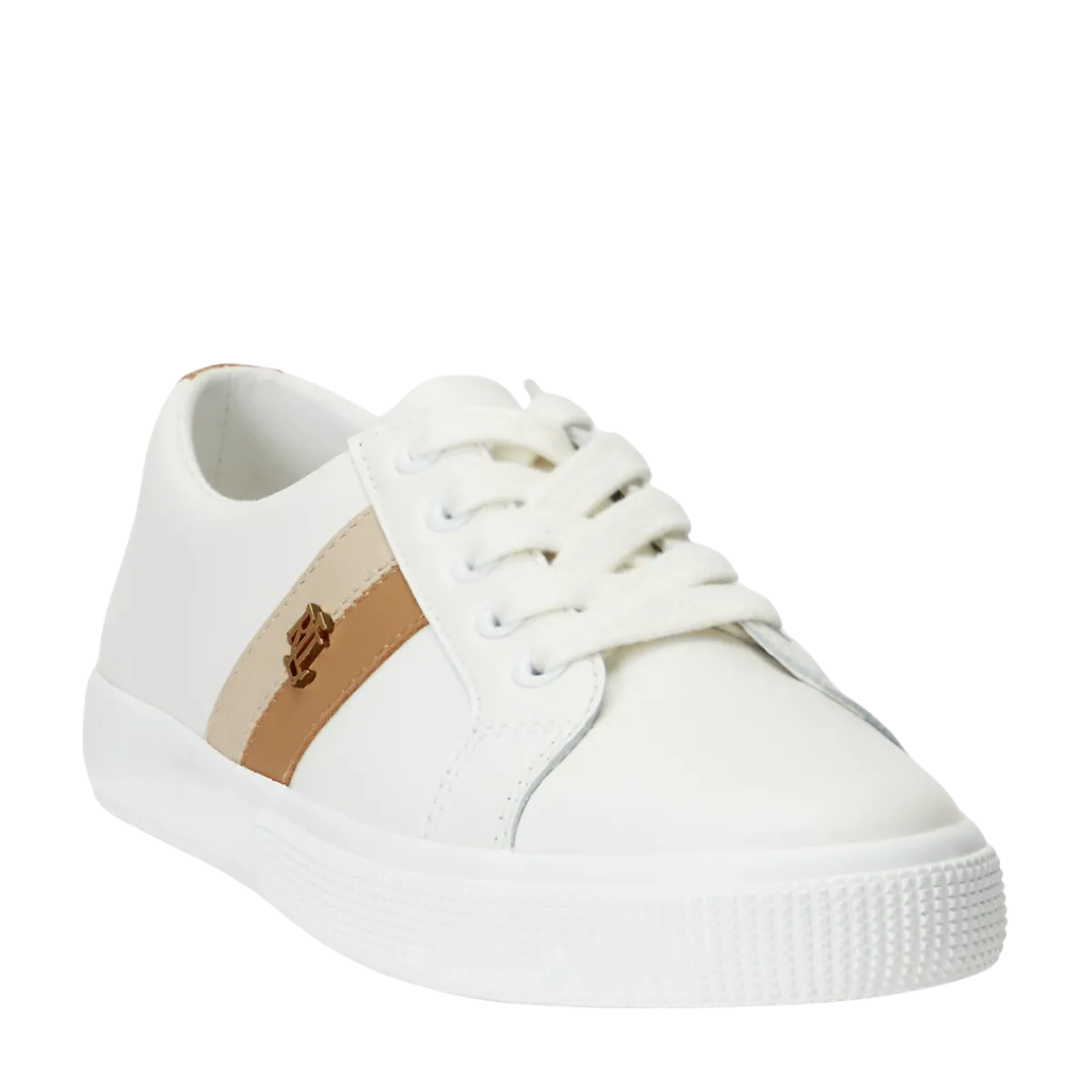 Outlet Lauren Janson Sneakers Low Top Lace - Snow White/Sand/Blue