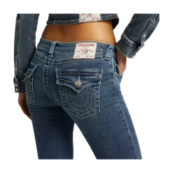 Clearance True Religion Joey Low Rise Flap - Dark Wash